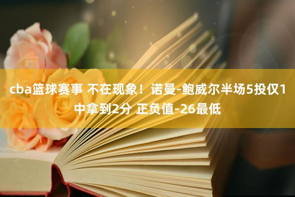 cba篮球赛事 不在现象！诺曼-鲍威尔半场5投仅1中拿到2分 正负值-26最低